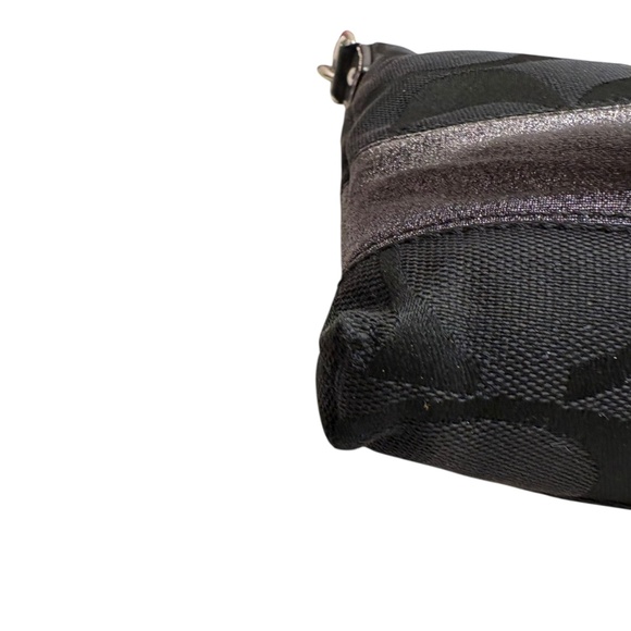 Coach vintage y2k 10127 black striped signature messenger bag - Picture 5 of 10